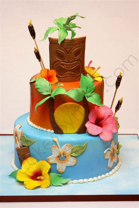 aloha birthday cake